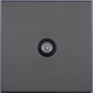 Розетка телевизионная TV(внутренний монт.), Сатин, Asturias Salvador SJAN44CC14