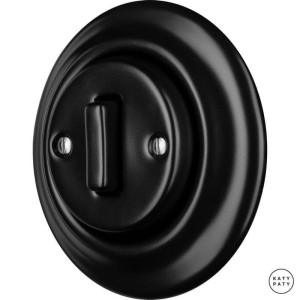 Ретро диммер фарфоровый, черный матовый, Katy Paty NIMSlds