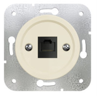Розетка компьютерная RJ45 (внутренний монт.), Слон. кость, Лахта ТМ МезонинЪ GE35341-02
