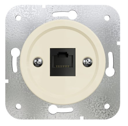 Розетка компьютерная RJ45 (внутренний монт.), Слон. кость, Лахта ТМ МезонинЪ GE35341-02 Розетка компьютерная RJ45 (внутренний монт.), Слон. кость, Лахта ТМ МезонинЪ GE35341-02