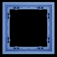 Рамка 1 местная, пластик, Деним, Voltum S70 VLS100115
