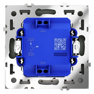 Выключатель 1кл., с подсв., Графит, Voltum S70 VLS010207