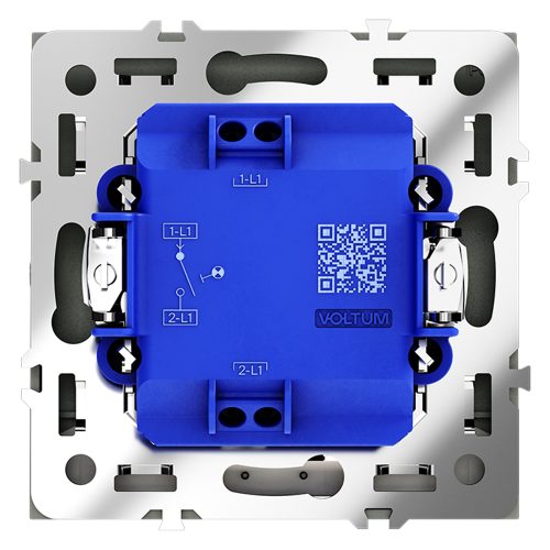 Выключатель 1кл., с подсв., Графит, Voltum S70 VLS010207