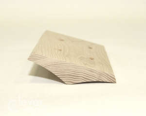 Накладка 2 местная межблокхаусная деревянная 173x105, Clever Wood
