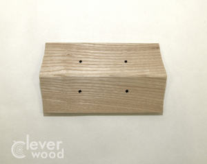 Накладка 2 местная межблокхаусная деревянная 173x105, Clever Wood