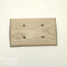 Накладка 2 местная межблокхаусная деревянная 173x105, Clever Wood