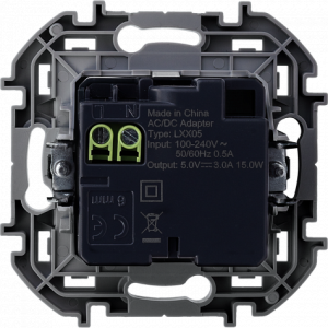 Розетка USB для зарядки, алюминий, INSPIRIA Legrand 673762