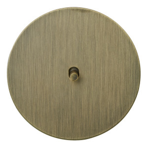 Выключатель тумблерный 1 кл. (внутренний монт.) цилиндр, Бронза, Аrt Salvador EU030103B01