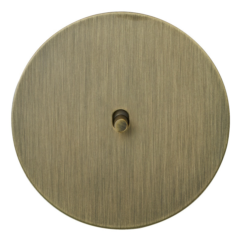 Выключатель тумблерный 1 кл. (внутренний монт.) цилиндр, Бронза, Аrt Salvador EU030103B01