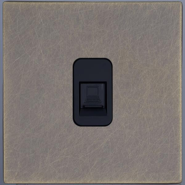 Розетка компьютерная RJ45 (внутренний монт.), Антик, Leon Salvador SBAN66A6A13 Розетка компьютерная RJ45 (внутренний монт.), Антик, Leon Salvador SBAN66A6A13