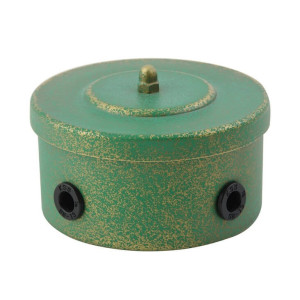 Распаечная коробка D85 из металла, Зеленая патина, Vintage М1-25-28