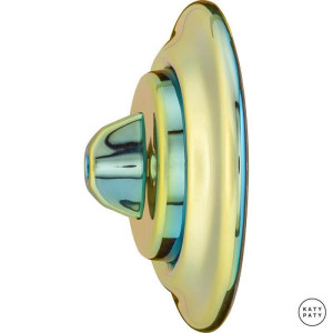 Выключатель поворотный 1 кл. проходной, лимонный металлик, Katy Paty PELUG6