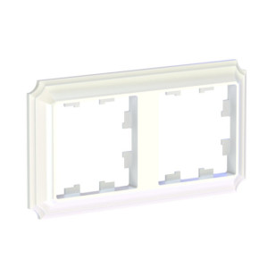 Рамка 2 местная, Жемчуг, AtlasDesign Antique SE ATN100402