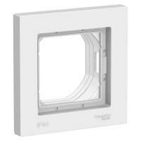 Рамка 1 местная влагозащищенная IP44, Белый, AtlasDesign Aqua SE ATN440101