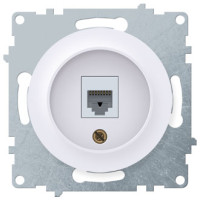 Розетка компьютерная RJ45 Cat. 5e, Белый, OneKeyElectro 1E20701300