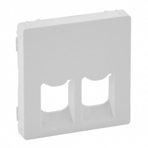 Лицевая панель розетки 2-ой комп./ телеф. RJ45/RJ11, белая, Valena Life Legrand 755420