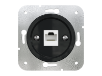 Розетка компьютерная RJ45 (внутренний монт.), Черный, Лахта ТМ МезонинЪ GE35341-05