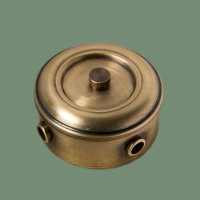 Распаечная коробка из латуни D80, светлая латунь, Romatti RD31-80-16