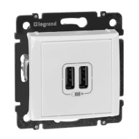 Розетка USB для зарядки, белый, Valena Classic Legrand 770470