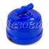 Выключатель фарфоровый 2 кл. (4 положения), синий, ТМ МезонинЪ GE70401-08