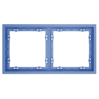 Рамка 2 местная, пластик, Деним, Voltum S70 VLS100215