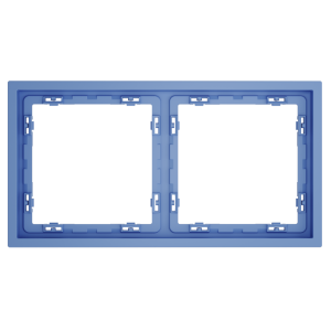 Рамка 2 местная, пластик, Деним, Voltum S70 VLS100215