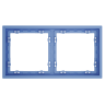 Рамка 2 местная, пластик, Деним, Voltum S70 VLS100215