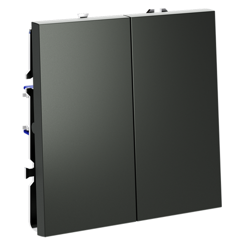 Выключатель проходной 2-кл. с подсветкой, Титан, S70 Voltum VLS020406