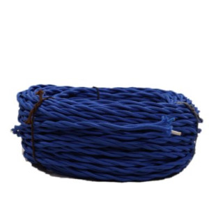 Ретро кабель витой 2x1,5 Синий, Villaris 1021507 (1 метр)