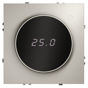 Терморегулятор электронный с индикацией и датчиком, для теплого пола, Кашемир, VOLTUM S70 VLS070103