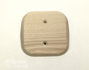 Накладка 1 местная межблокхаусная деревянная 88x88, Clever Wood
