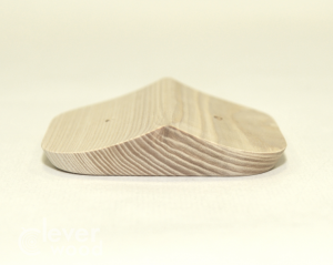 Накладка 1 местная межблокхаусная деревянная 88x88, Clever Wood