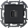  Розетка USB для зарядки, антрацит, INSPIRIA Legrand 673763