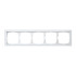 Рамка 5 местная, натуральное стекло, Белый, ArtGallery SE GAL320105