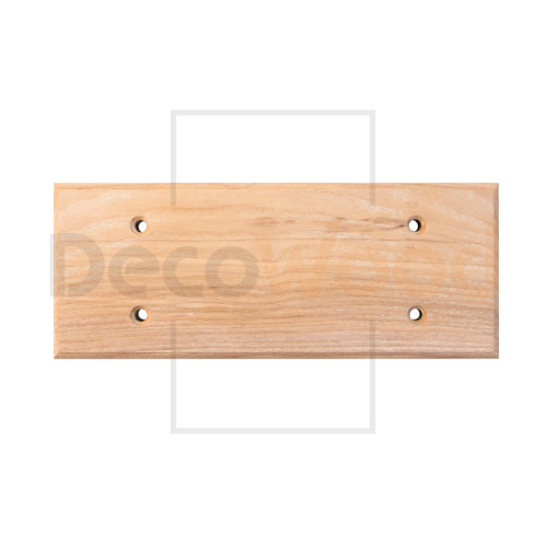 Накладка 3 местная деревянная на бревно D260 мм, ясень без тонировки, DecoWood ОМ3-260