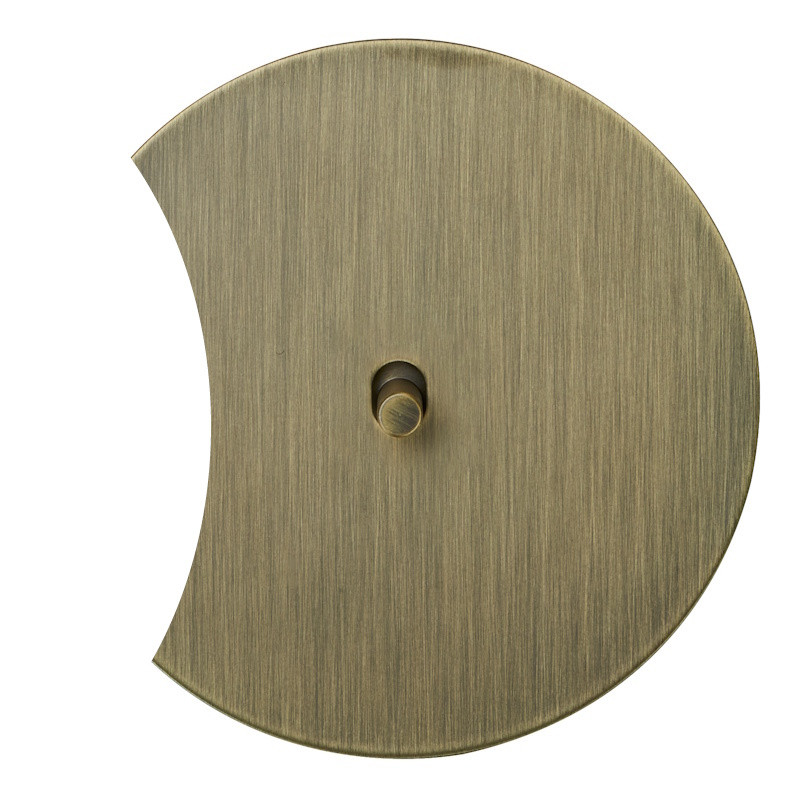 Выключатель тумблерный 1 кл. (внутренний монт.) цилиндр дополнит., Бронза, Аrt Salvador EU030203B01