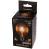 Лампа светодиодная филаментная диммируемая Gauss E27 6W 2400K золотая 105802006-D