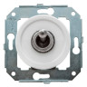 Выключатель тумблерный 1 кл. проходной (внутренний монт.), белый/серебро, Salvador CL41WT.SL