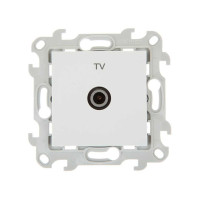 Розетка телевизионная TV оконечная, Белый, Simon 24 2450476-030