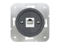 Розетка компьютерная RJ45 (внутренний монт.), Серый, Лахта ТМ МезонинЪ GE35341-07