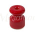 Кабельный изолятор керамика, красный, ТМ МезонинЪ GE70025-06