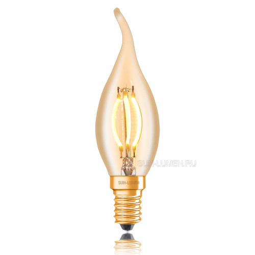 Ретро лампа светодиодная диммируемая LED CF35 4Вт E14 2200K Sun Lumen 057-103