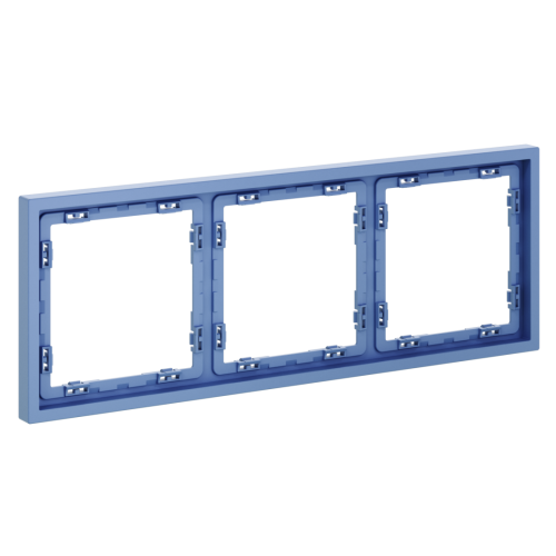 Рамка 3 местная, пластик, Деним, Voltum S70 VLS100315