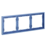 Рамка 3 местная, пластик, Деним, Voltum S70 VLS100315