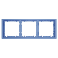 Рамка 3 местная, пластик, Деним, Voltum S70 VLS100315
