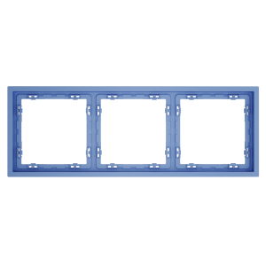 Рамка 3 местная, пластик, Деним, Voltum S70 VLS100315
