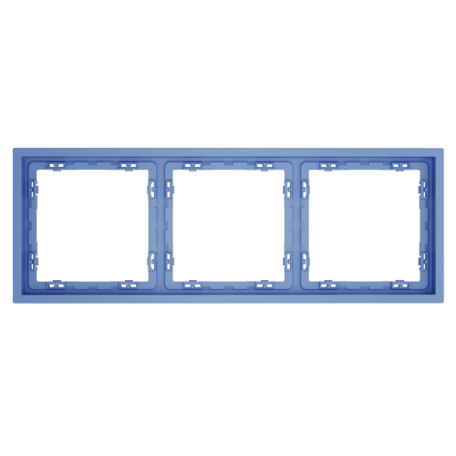 Рамка 3 местная, пластик, Деним, Voltum S70 VLS100315