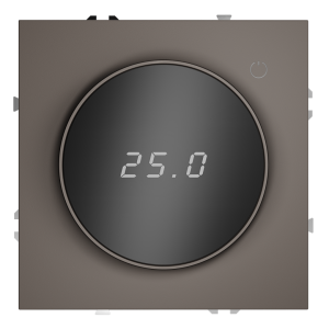 Терморегулятор электронный с индикацией и датчиком, для теплого пола, Капучино, VOLTUM S70 VLS070114