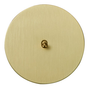 Выключатель тумблерный 1 кл. (внутренний монт.) капля, Золото, Аrt Salvador EU040104A01