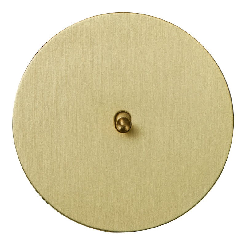 Выключатель тумблерный 1 кл. (внутренний монт.) капля, Золото, Аrt Salvador EU040104A01